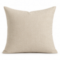 Oatmeal Linen Look Cushion Cover 18 x 18 Inch