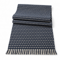 Navy Geometric Woven Table Runner 14 x 72 Inch